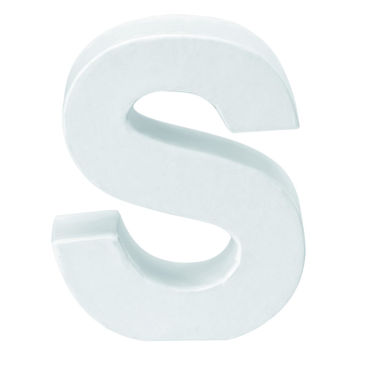 Papp-Buchstaben S 10x3,5cm